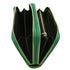 Ada - Double zip around soft leather wallet